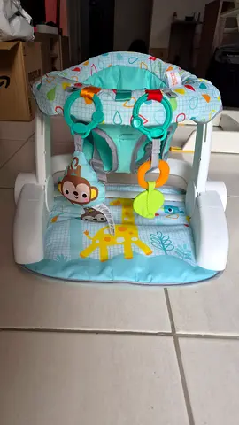 Bright Starts Learn-to-Sit 2-Position Baby Floor Seat with Toys - Wild Wiggles