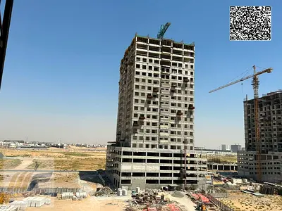شقة غرفة وصالة للبيع في برج أزهى عجمان | 820 قدم | مقدم 20,000 درهم وتقسيط 6 سنوات