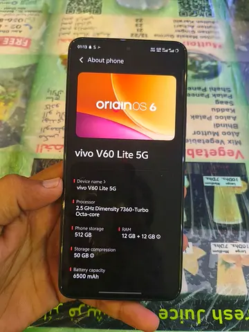 Vivo V60 Lite 5G - 12GB RAM, 512GB, Excellent Condition