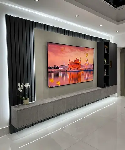 Modern Minimalist Media Wall