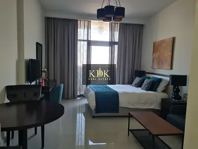 استوديو مفروش | داماك غالية | شرفة | إطلالة على وسط المدينة وحمام السباحة
