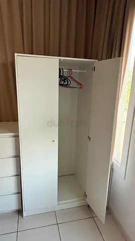 IKEA KLEPPSTAD white 2-door wardrobe