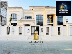 A villa with a palace design, two floors, a rooftop, an elevator, and a large swimming pool. The pri