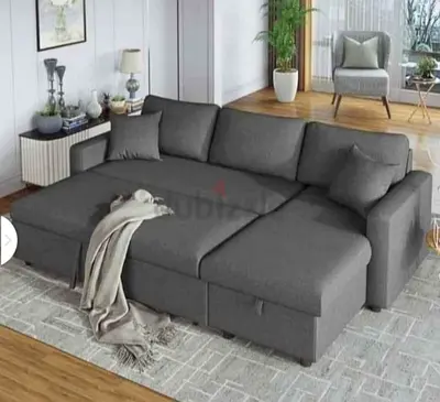 Brand new L shape Storage sofa bed available