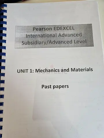 Physics edexcel unit 1 past paper booklet AS LEVEL