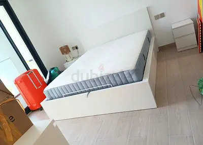 Ikea Hydraulic King size bed with mattress available in perfect condition