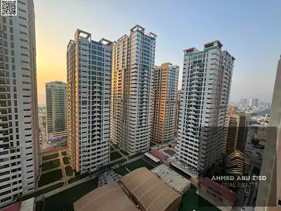 2 Bedroom Apartment for Annual Rent | Full Open Sea View | Ajman One Towers | Master Bedrooms | Parking