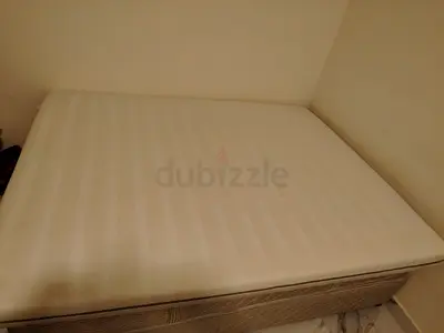 Bed with mattress
