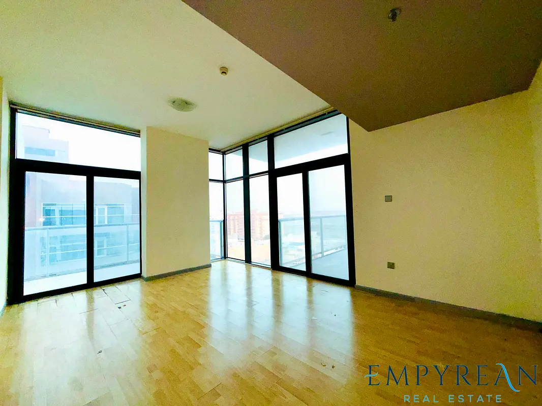 Corner 1BR Apartment | Binghatti Apartments DSO | Balcony with City View | Open-Plan Layout