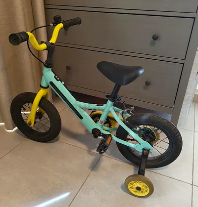 Kids 12-inch Training Bike with Removable Training Wheels - Cycle bicycle boys