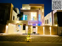 Luxury modern villa with swimming pool for sale, electricity, water, and air conditioning included.