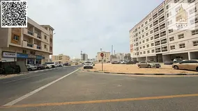 Corner residential-commercial land on two streets in Al Jurf 3, Ajman, freehold ownership with a hig