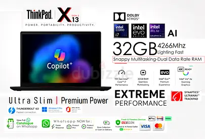 THINKPAD X13 11thGen i7 32GB Extreme Performance Sleek  Power .. x1 carbon x1 nan xps zbook t14