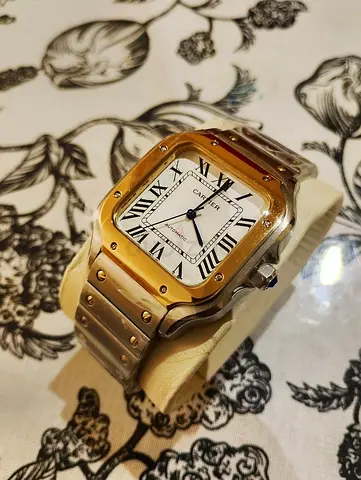 Cartier Santos Medium Two Tone Super Clone BV Factory Brand New Full set
