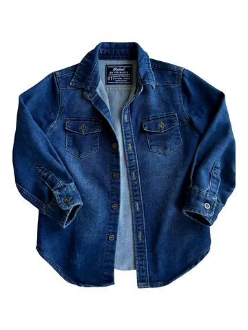 Primark Kids Denim Button Shirt – Size 3–4 Years (104 cm)