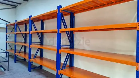 Used Heavy-Duty Industrial Warehouse Racking Shelves (Multiple Bays)