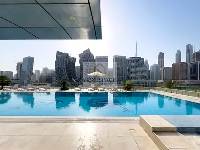 Beautiful | Fully Furnished 1 Bedroom | Lake plus Burj Khalifa view