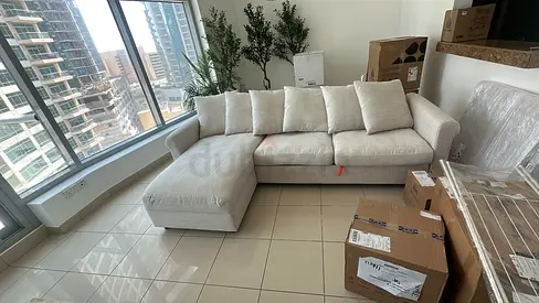 Ikea Gronlid L shape sofa bed Beige