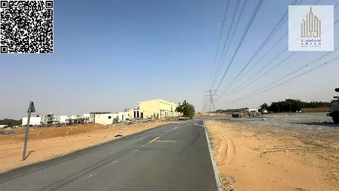 For sale: Residential-commercial land in Ajman Emirate, Al-Helio 2 area, directly on Al-Zubair Stre