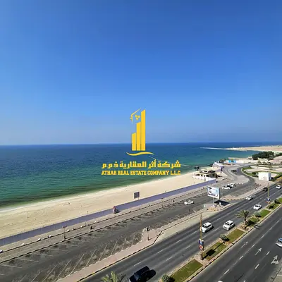 بأطلاله بحريه خياليه شقة غرفه وصاله مفروشة بالكامل للإيجار في برج الريزدنس، كورنيش عجمان، شارع الكورنيش، بجانب KFC ✨