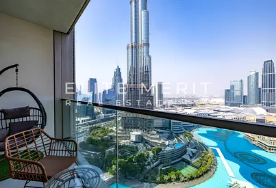Full Burj Khalifa & Fountain View | Furnished | Vacant