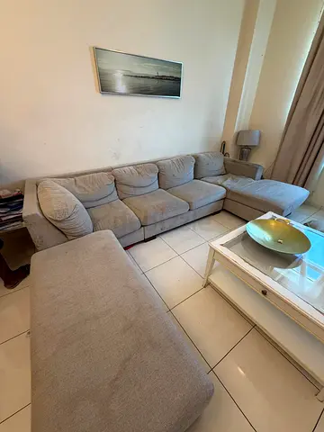 LargedL-Shaped sofa with storage Ottoman