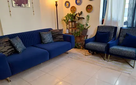 Homecentre Premium 3-piece sofa set with 6 cushions