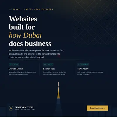Your Digital Storefront in Dubai — Built to Convert