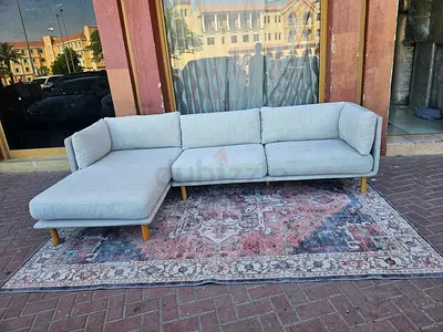 L-Shaped Cratebarrel Sectional couch