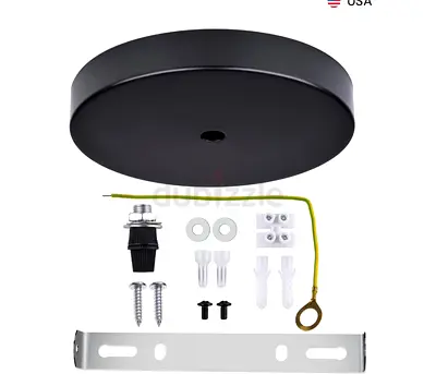7inch Modern Ceiling Canopy Kit, Single Hole Ceiling Plate for Pendant Lights or Chandelier