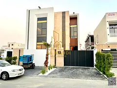 Own your dream villa Modern design with a roof terrace registration fees included close to a mosque
