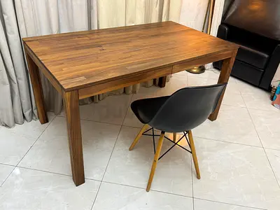 Crate and barrel Wooden Study Desk With Drawers
