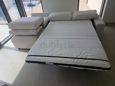 Ikea vimle L shape sofa bed with mattress beige Color