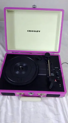 Crosley CR8005D Cruiser Deluxe Turntable in Pink