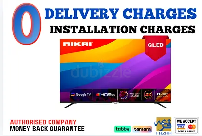 Nikai 55 Android Smart QLED TV - 4K- 1 Year Warranty