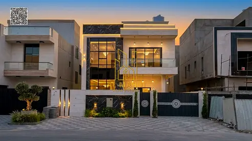 فيلا مودرن للبيع | طابقان وروف | شامل رسوم التسجيل والمياه والكهرباء والمكيفات