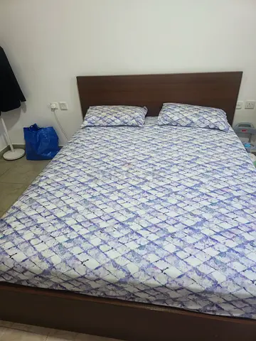 Bed from IKEA and mattress from Danube