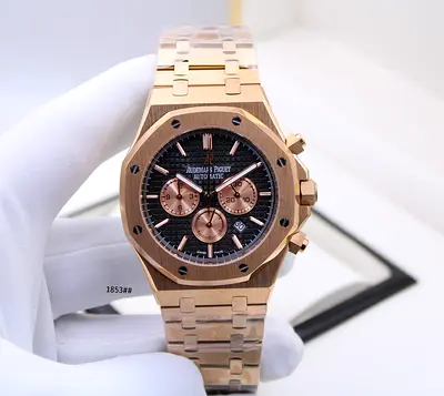 Audemars Piguet Royal Oak Chronograph Rose Gold Tone Automatic Watch