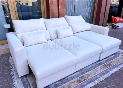 Ikea Eskelstuna L shape sofa bed Beige