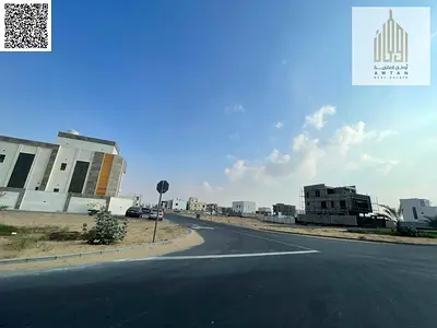 CORNER Residential investment land with villas in Ajman, Al Tilla 2 area. The land covers an area of 375 square meters, 4036 square feet