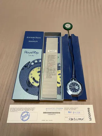Audemars Piguet Swatch Royal Pop limited edition watch with original box and papers Lan Ba Brand New