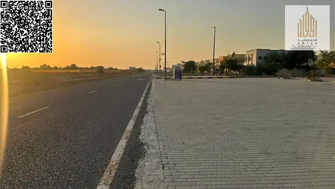 Residential land for sale in Al Manama 13, Ajman. Land area: 400 square meters / 4305 square feet Ground floor + 1-floor permit Freehold for all n