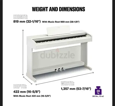 YAMAHA Digital Piano YDP-145 white