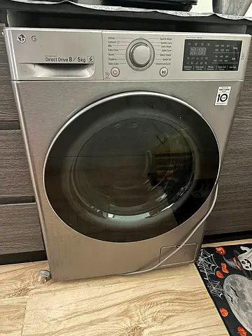 LG Front Load Washer Dryer 8kg/5kg Direct Drive - Silver