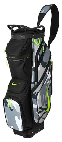 NIKE PERFORMANCE 14-WAY CART BAG CAMO Anthracite/Black/Volt