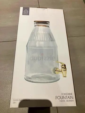 Glass Water Dispenser with Spigot 3.8L (New in Box)