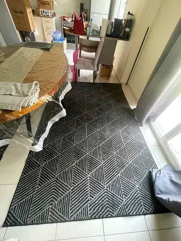 170*240 Grey and Black Rug