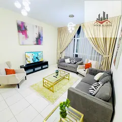 Sharjah Al Mamzar, Palm Tower 1, one bedroom apartment, hall, kitchen, and two bathrooms