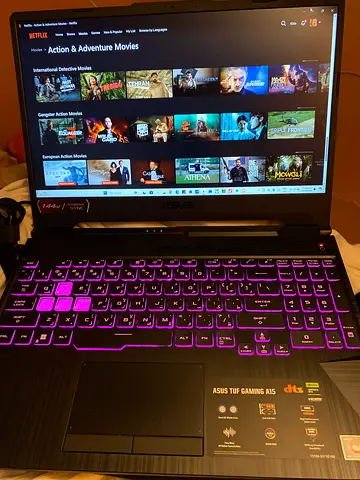 ASUS TUF Gaming Laptop - RGB Keyboard, Good Condition