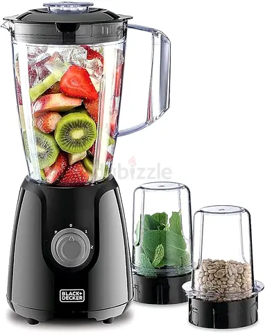 BLACK+DECKER Blender with Grinder Mills, 400W Power,
